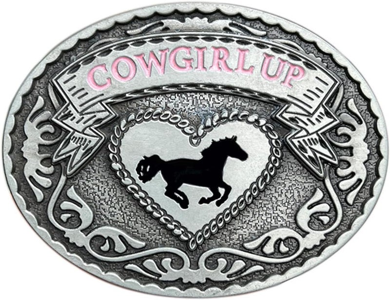Seternaly Western Cowboy/Cowgirl Belt Buckles Punk Rodeo Horseman Belt Buckle for Men Women Boy Girl Youth - Image 1